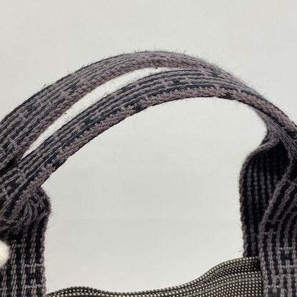 Hermes Tote Bag Her Line MM Canvas Gray Silver Hardware Men Women Unisex