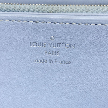 Louis Vuitton Mahina Zippy Wallet M80494 Blue Ladies