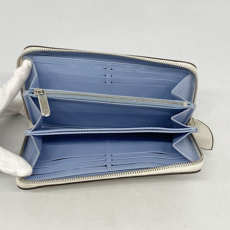 Louis Vuitton Mahina Zippy Wallet M80494 Blue Ladies