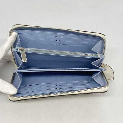 Louis Vuitton Mahina Zippy Wallet M80494 Blue Ladies