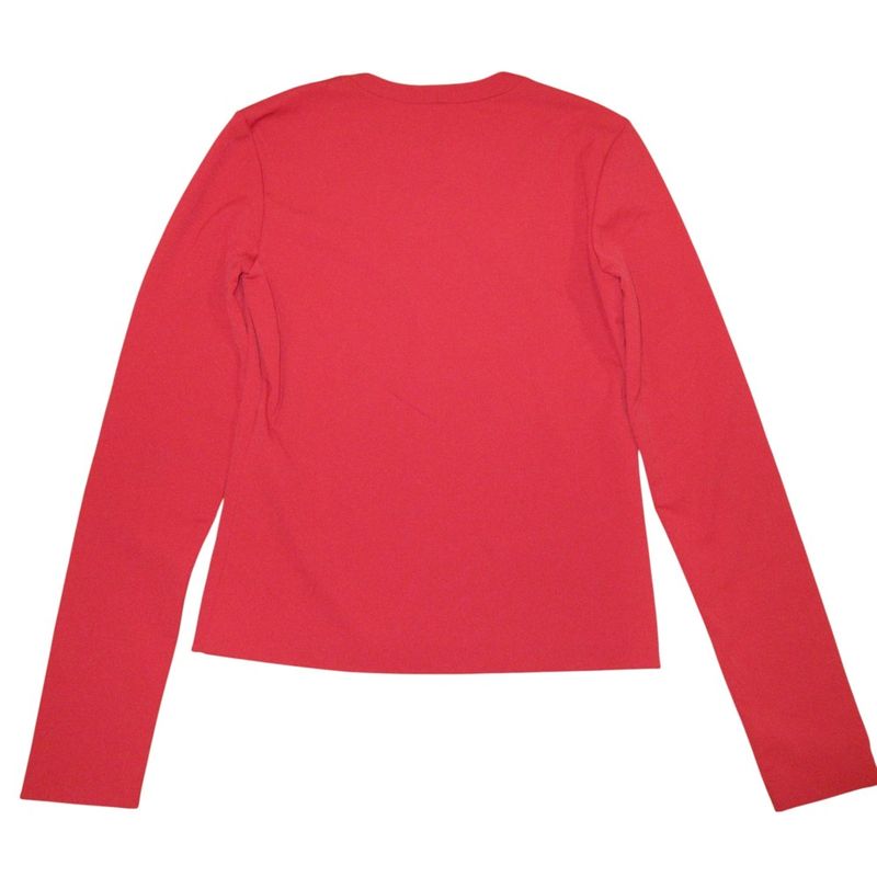 Good Prada Lined Zip Up Collarless Jacket Blouson 44 Red Ladies Used