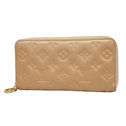 Louis Vuitton Long Wallet Monogram Embossed Zippy Wallet M81708 Rose Gold Ladies