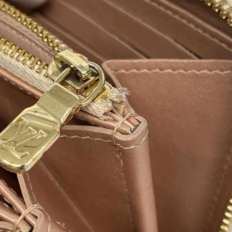 Louis Vuitton Long Wallet Monogram Embossed Zippy Wallet M81708 Rose Gold Ladies