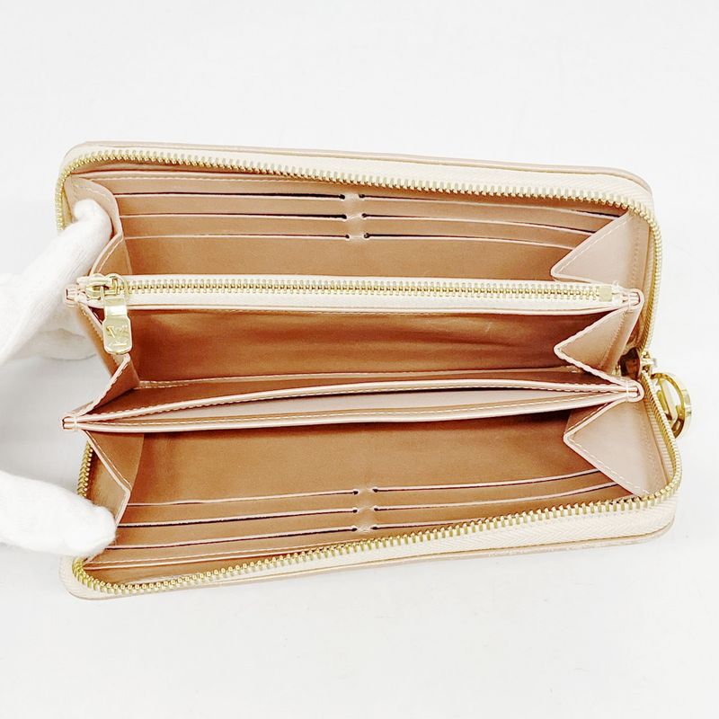 Louis Vuitton Long Wallet Monogram Embossed Zippy Wallet M81708 Rose Gold Ladies