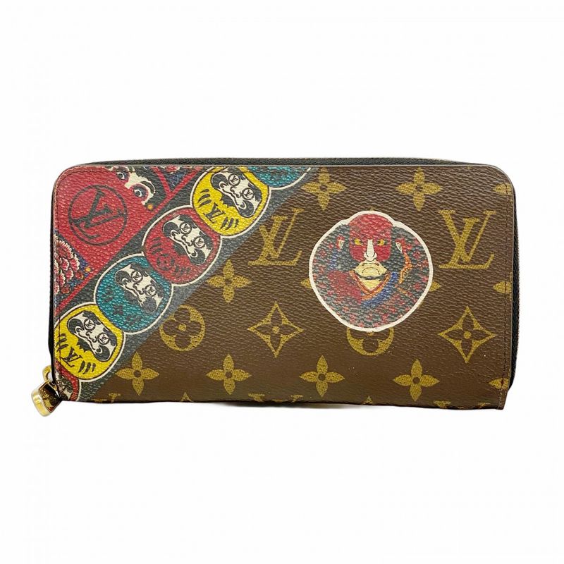 Louis Vuitton Long Wallet Monogram Yamamoto Kansai Collaboration Zippy Wallet
