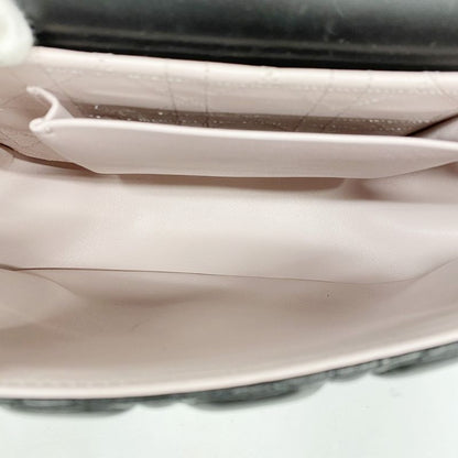 Christian Dior Shoulder Bag Canage Miss Dior Leather Black Silver Hardware Women