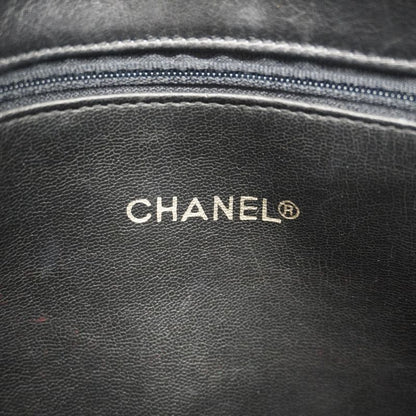 Chanel Shoulder Bag Matelasse Lambskin Black Gold Hardware Women