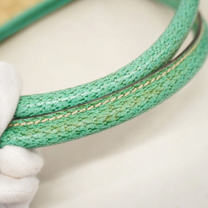 Gucci Tote Bag GG Canvas 113015 Canvas Beige Green Silver Hardware Women's