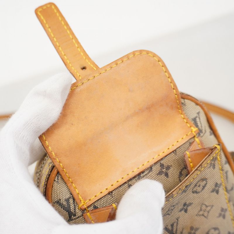 Louis Vuitton Shoulder Bag Monogram Mini Juliette PM M92005 Blue Ladies