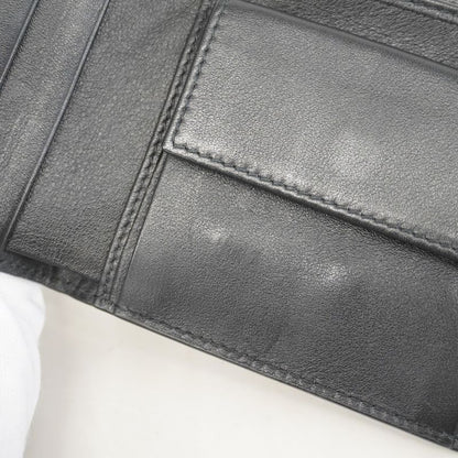 Gucci Wallet Micro Guccissima 150413 Leather Black Silver Hardware Men's