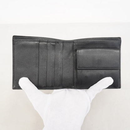 Gucci Wallet Micro Guccissima 150413 Leather Black Silver Hardware Men's