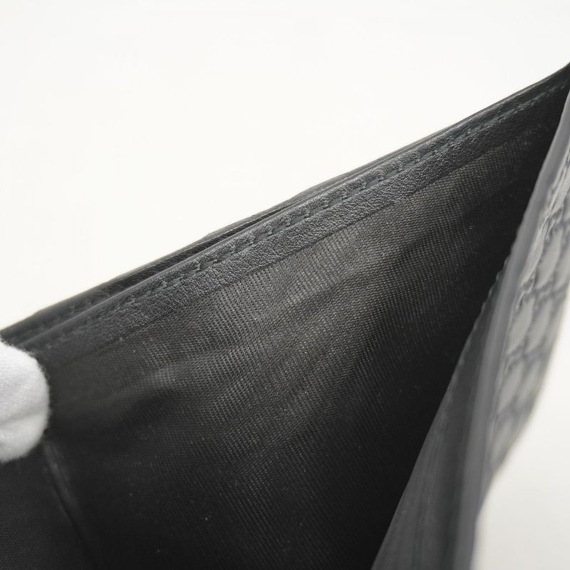 Gucci Wallet Micro Guccissima 150413 Leather Black Silver Hardware Men's