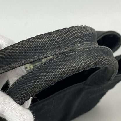 Prada Handbag Canapa Canvas Black Gold Hardware 2way Bag Womens