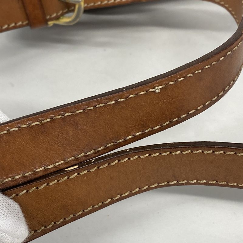 Celine Shoulder Bag Macadam PVC Beige Gold Hardware Women