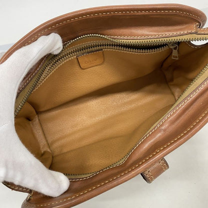 Celine Shoulder Bag Macadam PVC Beige Gold Hardware Women