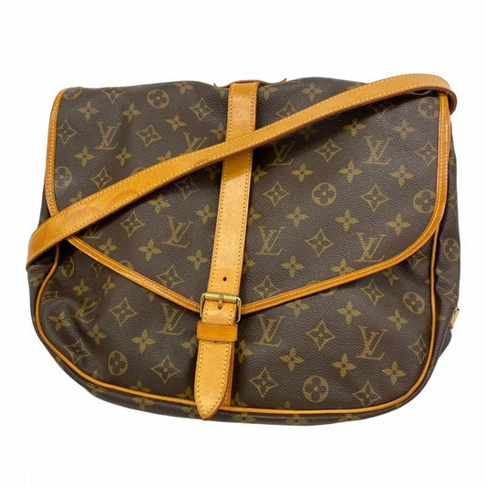 Louis Vuitton Shoulder Bag Monogram Saumur 35 M42254 Brown Ladies