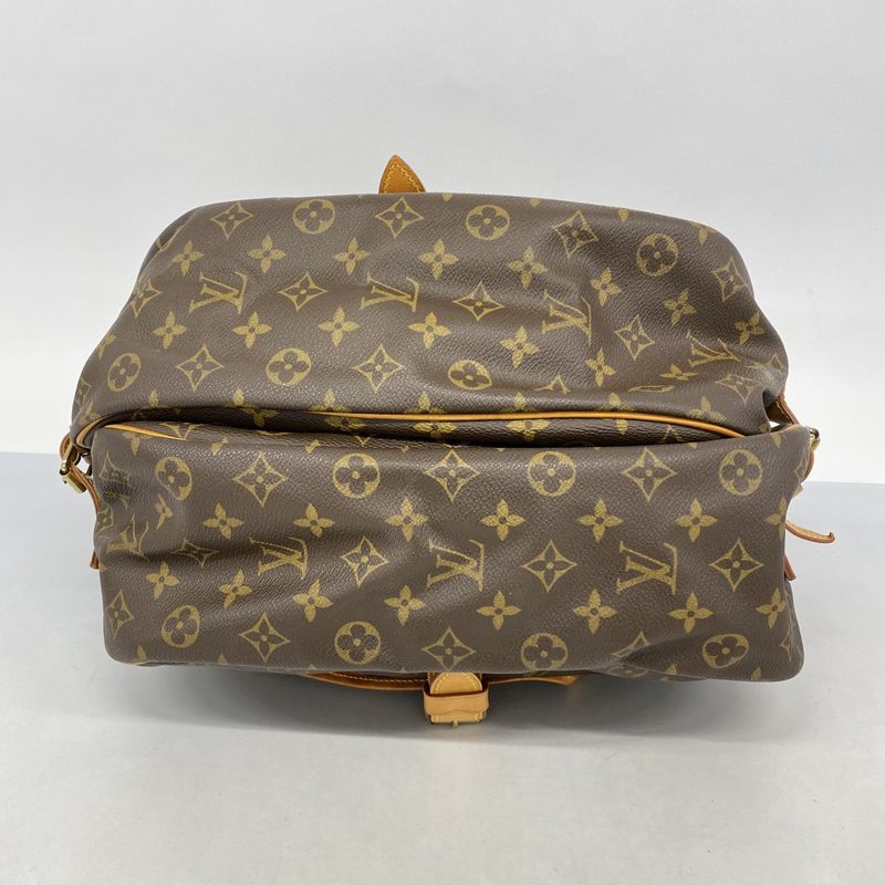 Louis Vuitton Shoulder Bag Monogram Saumur 35 M42254 Brown Ladies