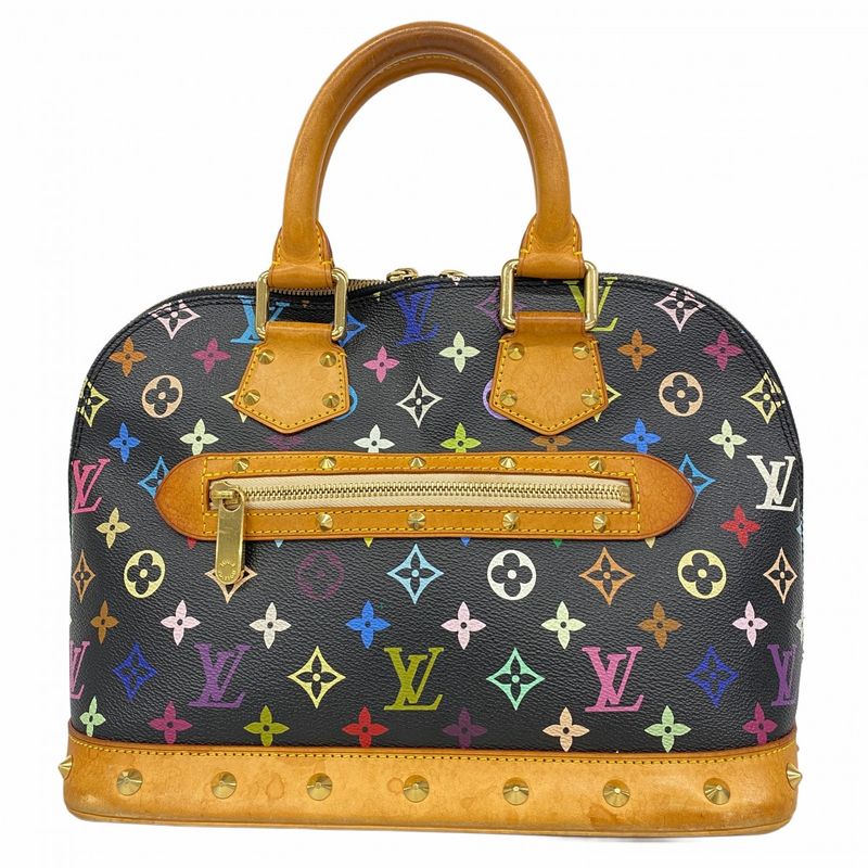 Louis Vuitton Monogram Multicolor Alma M92646 Noir Black Women