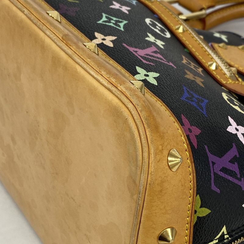 Louis Vuitton Monogram Multicolor Alma M92646 Noir Black Women