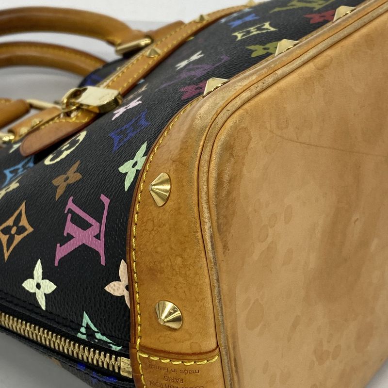 Louis Vuitton Monogram Multicolor Alma M92646 Noir Black Women