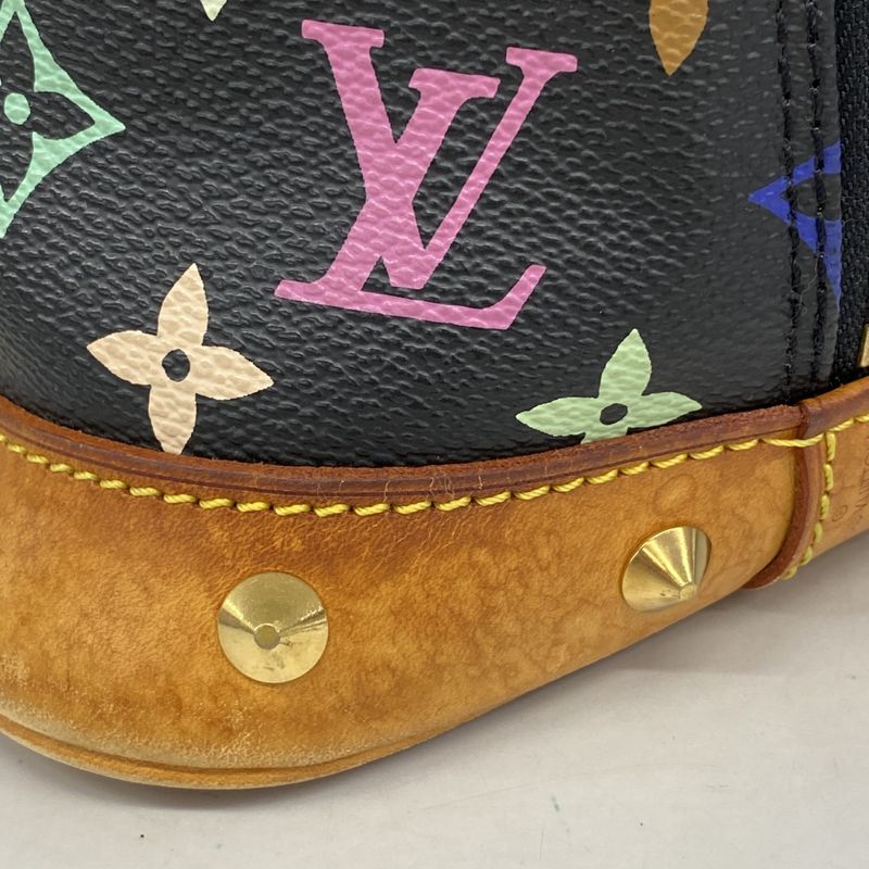 Louis Vuitton Monogram Multicolor Alma M92646 Noir Black Women