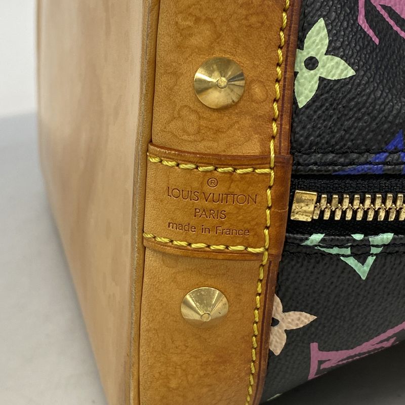 Louis Vuitton Monogram Multicolor Alma M92646 Noir Black Women