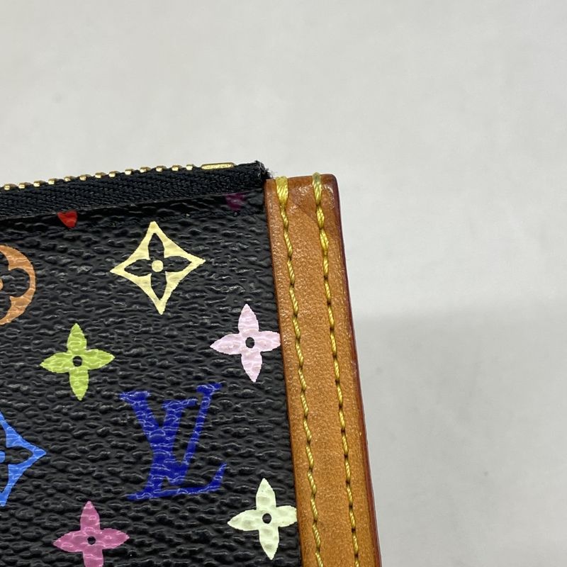 Louis Vuitton Coin Case Monogram Multicolor Pochette Cles M92654 Noir Black