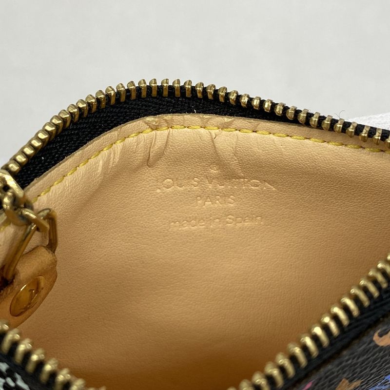 Louis Vuitton Coin Case Monogram Multicolor Pochette Cles M92654 Noir Black