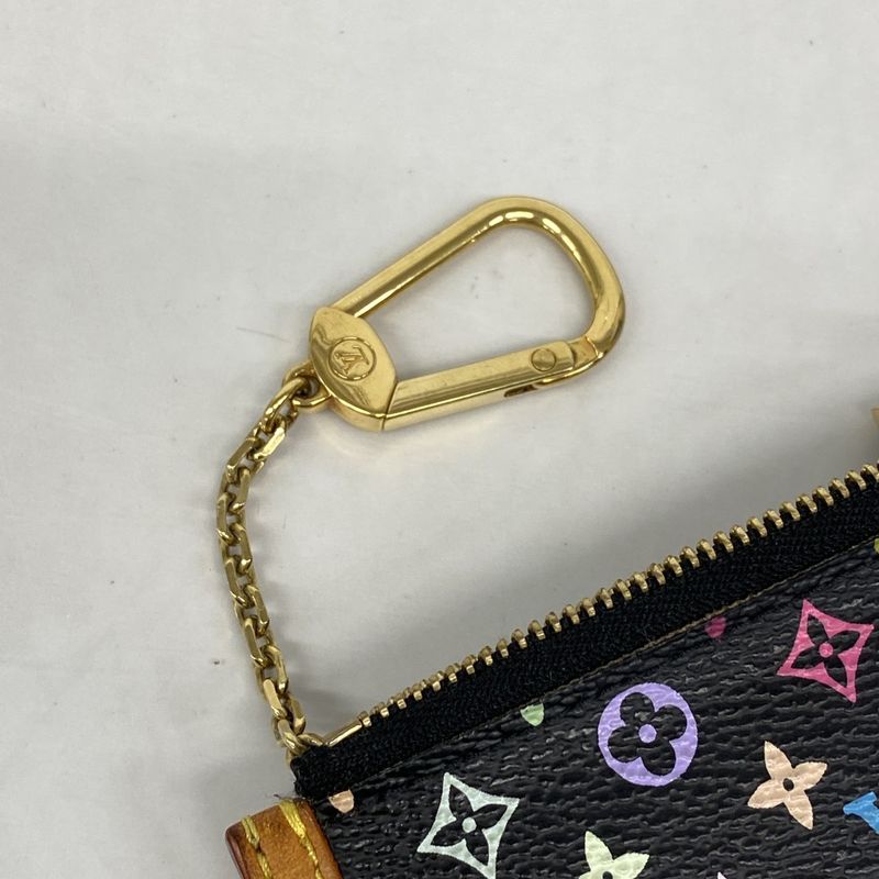 Louis Vuitton Coin Case Monogram Multicolor Pochette Cles M92654 Noir Black