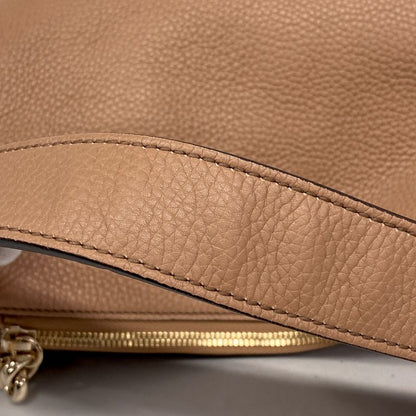 Gucci Handbag Soho 536194 Leather Beige Chien Pan Gold Hardware 2way Bag Ladies