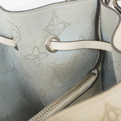 Louis Vuitton Shoulder Bag Mahina Mulia M57853 White Blue Women's