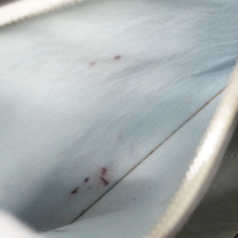 Louis Vuitton Shoulder Bag Mahina Mulia M57853 White Blue Women's