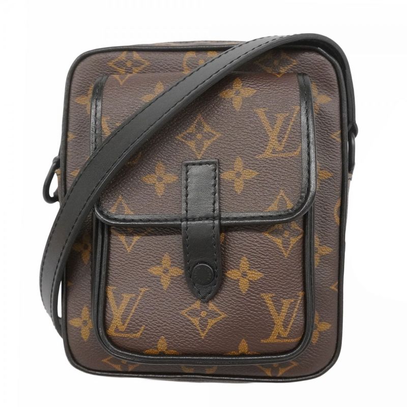 Louis Vuitton Shoulder Bag Monogram Macassar Christopher Wearable Wallet M69404