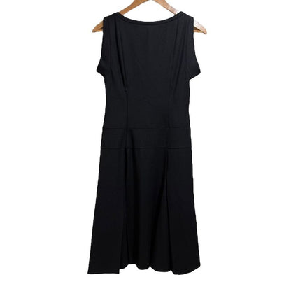 Prada Sleeveless Long Dress Black Ladies Used