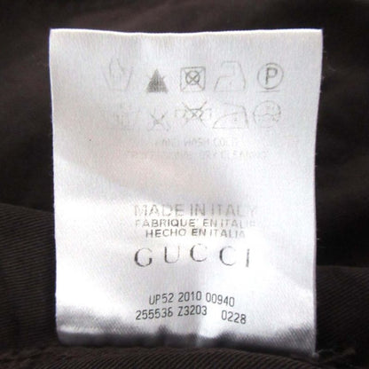 Good Gucci Long Sleeve Slim Military Shirt Size 38/15 Brown Men's Used