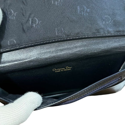 Good Christian Dior Vintage Long Wallet Long Wallet Navy Men's Women's Used