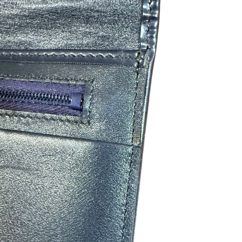 Good Christian Dior Vintage Long Wallet Long Wallet Navy Men's Women's Used