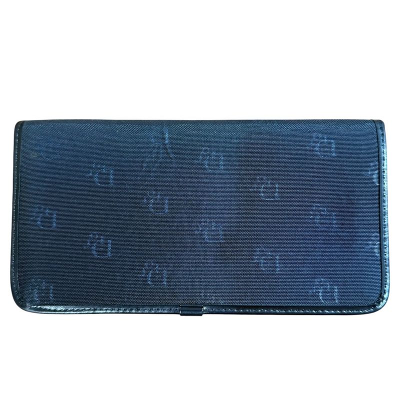 Good Christian Dior Vintage Long Wallet Long Wallet Navy Men's Women's Used