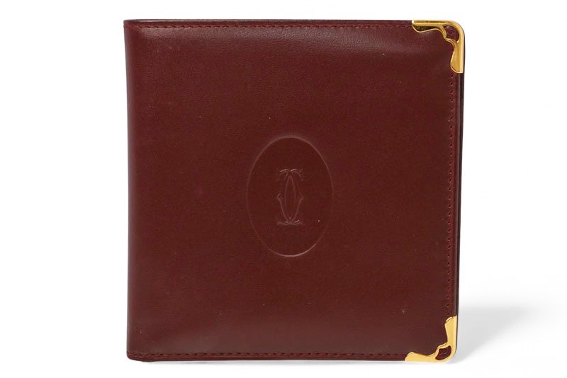Cartier Fold Wallet Vintage Cartier Men's Must De Cartier Bordeaux 73184192
