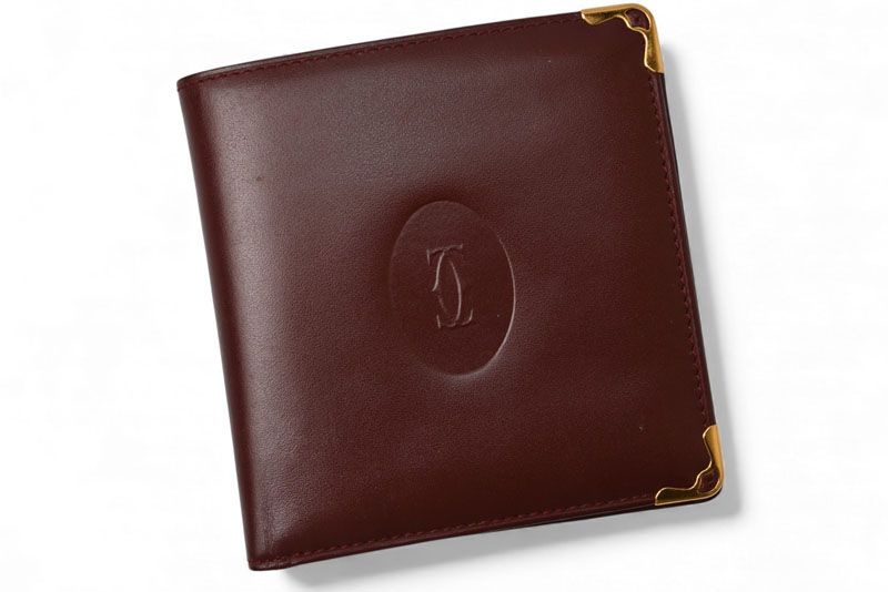 Cartier Fold Wallet Vintage Cartier Men's Must De Cartier Bordeaux 73184192