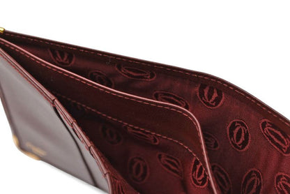 Cartier Fold Wallet Vintage Cartier Men's Must De Cartier Bordeaux 73184192