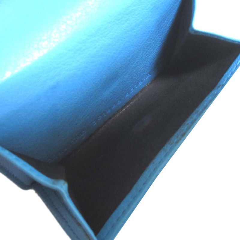 Good Balenciaga Paper Mini Leather Compact Wallet Trifold Wallet Coin Purse