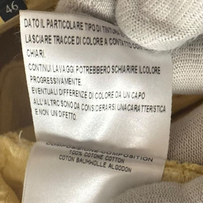 Good Quality Gucci Corduroy Skinny Pants 46 Yellow Men's Used