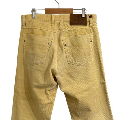 Good Quality Gucci Corduroy Skinny Pants 46 Yellow Men's Used
