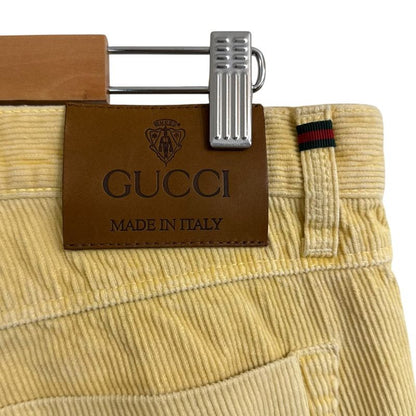 Good Quality Gucci Corduroy Skinny Pants 46 Yellow Men's Used