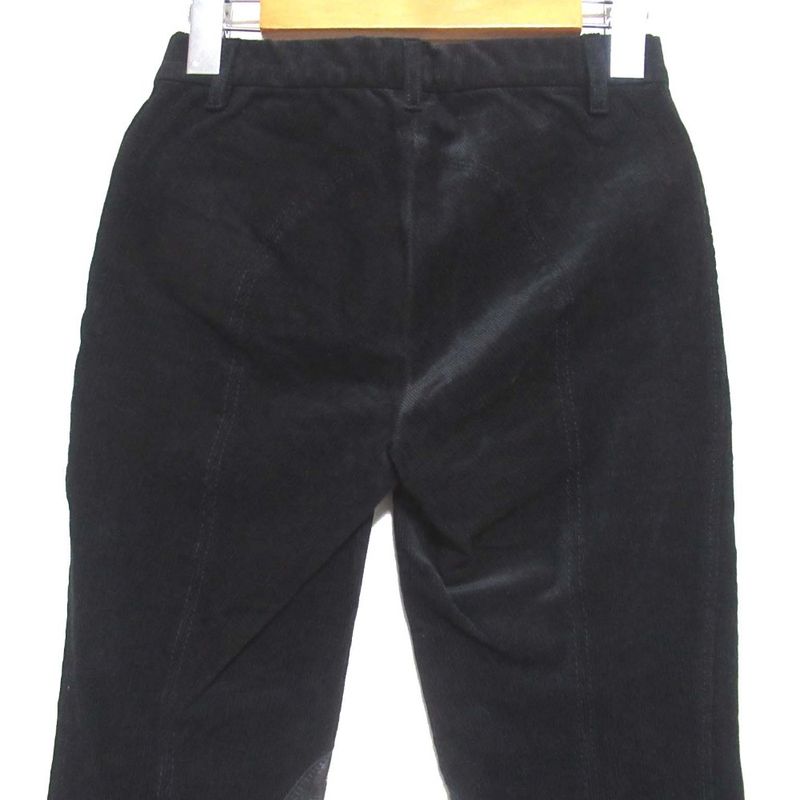 Gucci Leather Patches Stretch Jockey Pants Corduroy Pants 386901 Size 36 Black