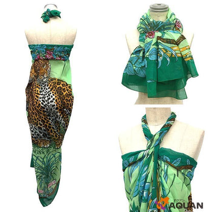 Hermes Pareo Shawl Cotton Jungle Love Jungle Love Aq2630