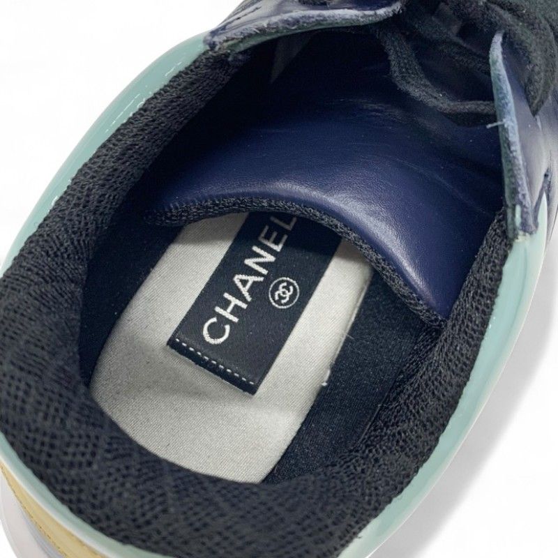 Chanel Sneakers Shoes Leather Multicolor Coco Mark Men's