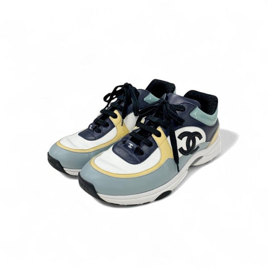 Chanel Sneakers Shoes Leather Multicolor Coco Mark Men's