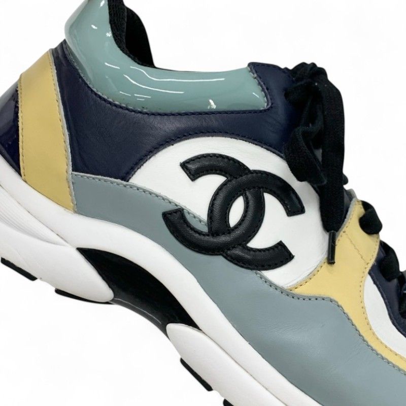 Chanel Sneakers Shoes Leather Multicolor Coco Mark Men's